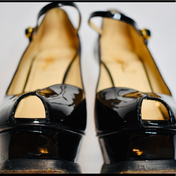 Yves Saint Laurent Black CROC EMBOSSED TRIBUTES - Picture 5 of 7